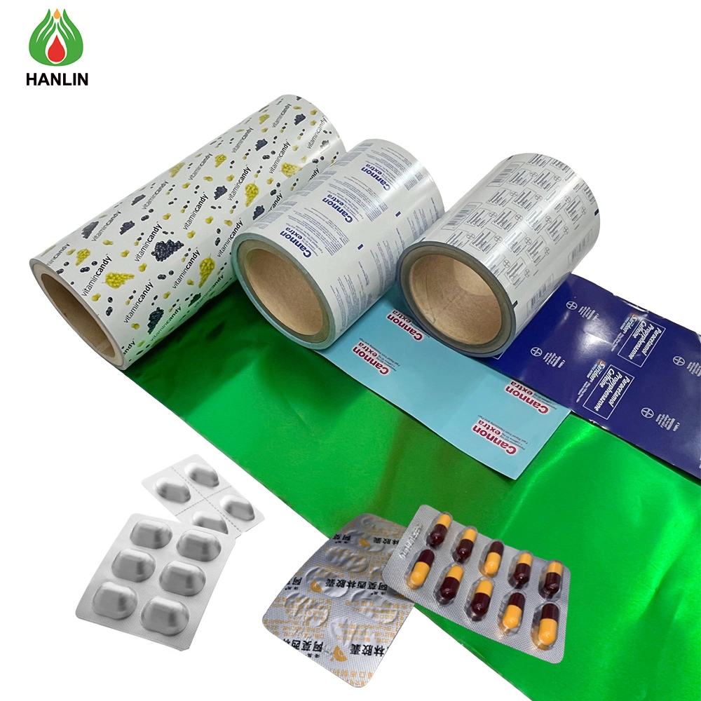 Printed Blister Lidding Foil Rolls Medical Packing Ptp Aluminium Foil for Pharmaceutical