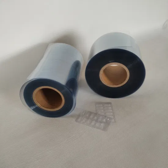 中国サプライヤー 0.25 mm 透明な透明な硬質 PVC プラスチック フィルム製薬用
